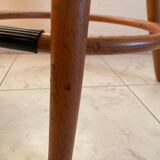 High bar chair in wickerwork