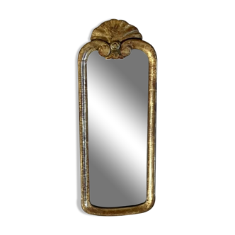 Miroir bois doré 18ème siècle 20x51cm