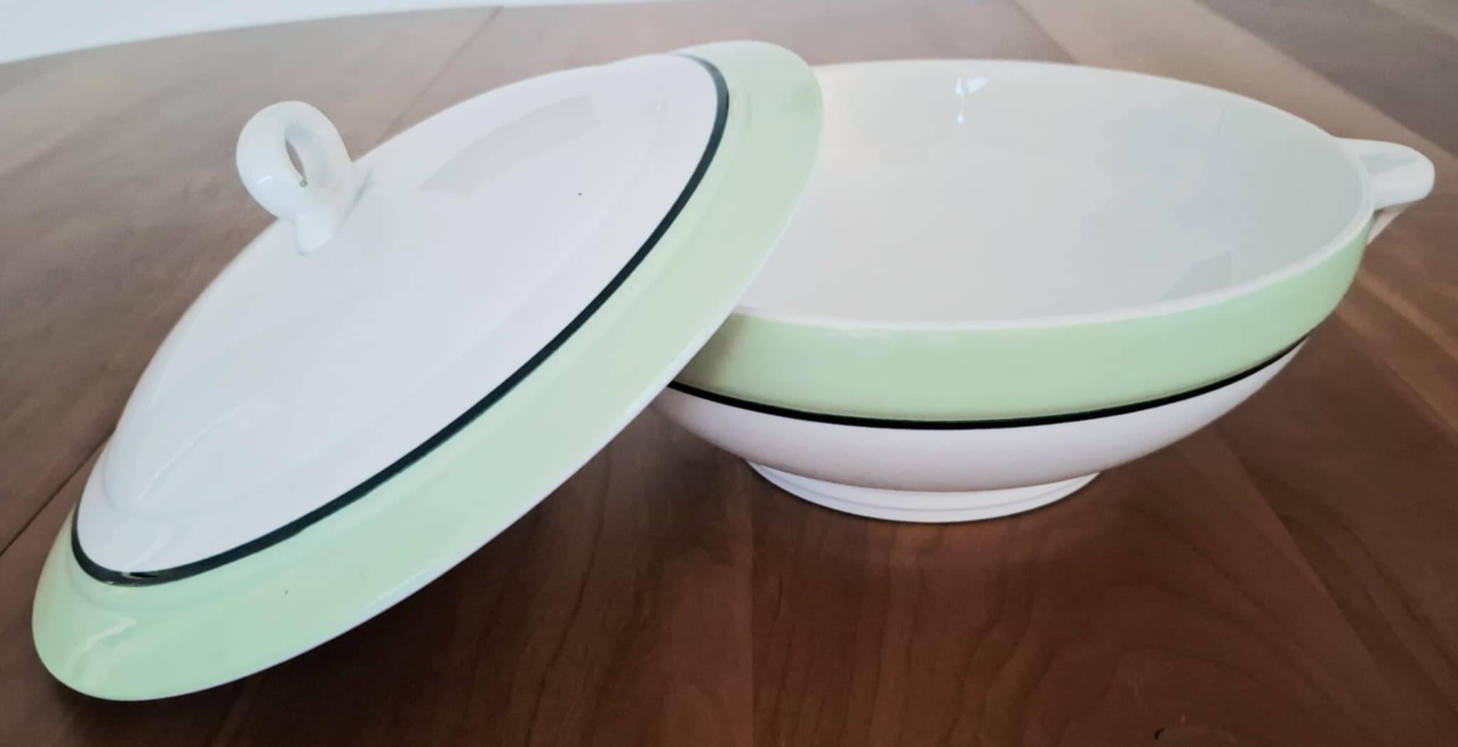 Vintage Saint Amand Faience Tureen