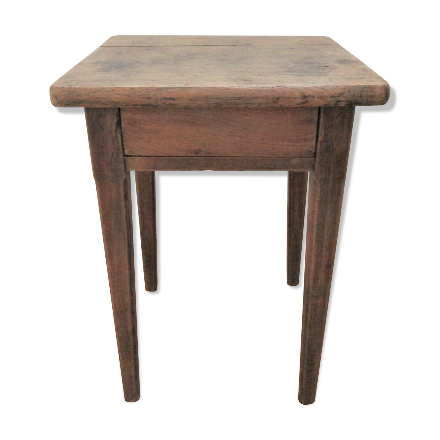 Bedside table solid oak patinated early twentieth century