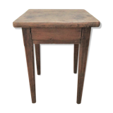 Bedside table solid oak patinated early twentieth century