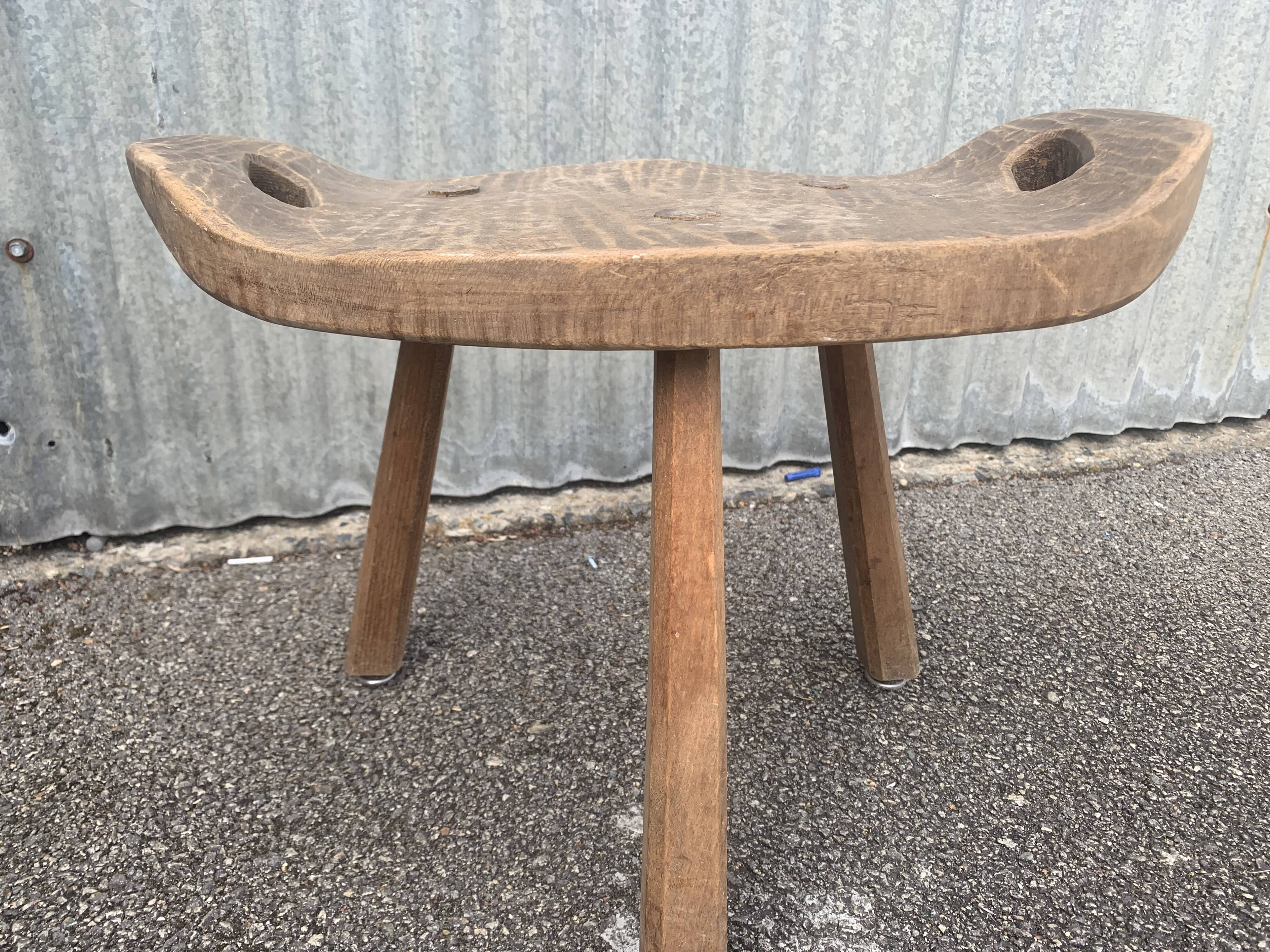 Brutalist tripod stool