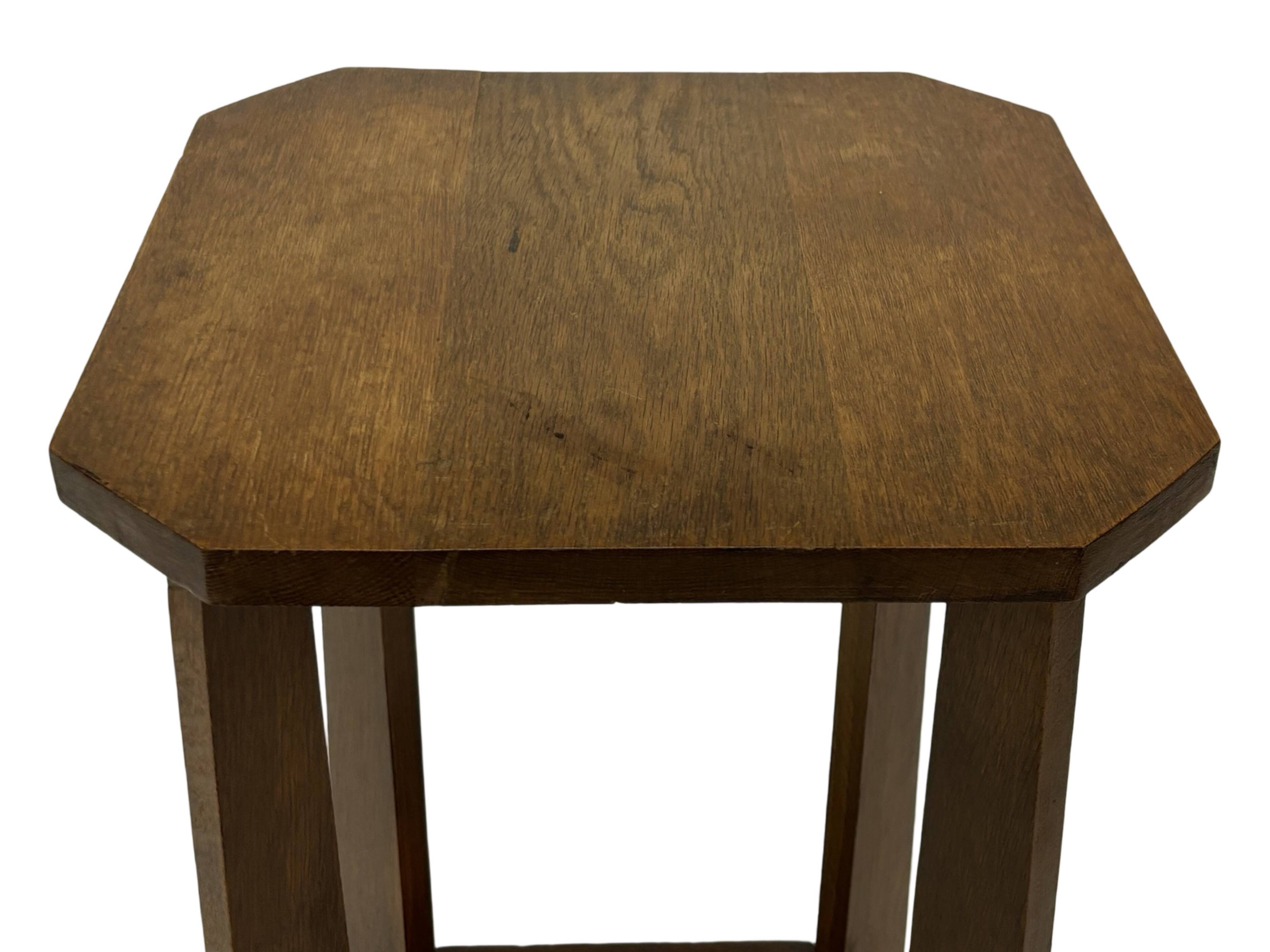 Art Deco plant table side table Oak 1950s