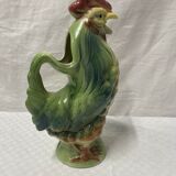 Pitcher model ceramic rooster St Clement small model polychrome slurry