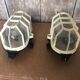 Pair Old Waterproof Bakelite Wall Lamp + Vintage White Plastic Reinforcement