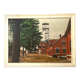 1930s French oil painting on canvas, industrial site with mine in Northern France