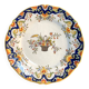 Decorative earthenware plate from Rouen 20th century