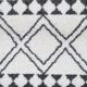 Ethnic berber cotton carpet 120x170 cm