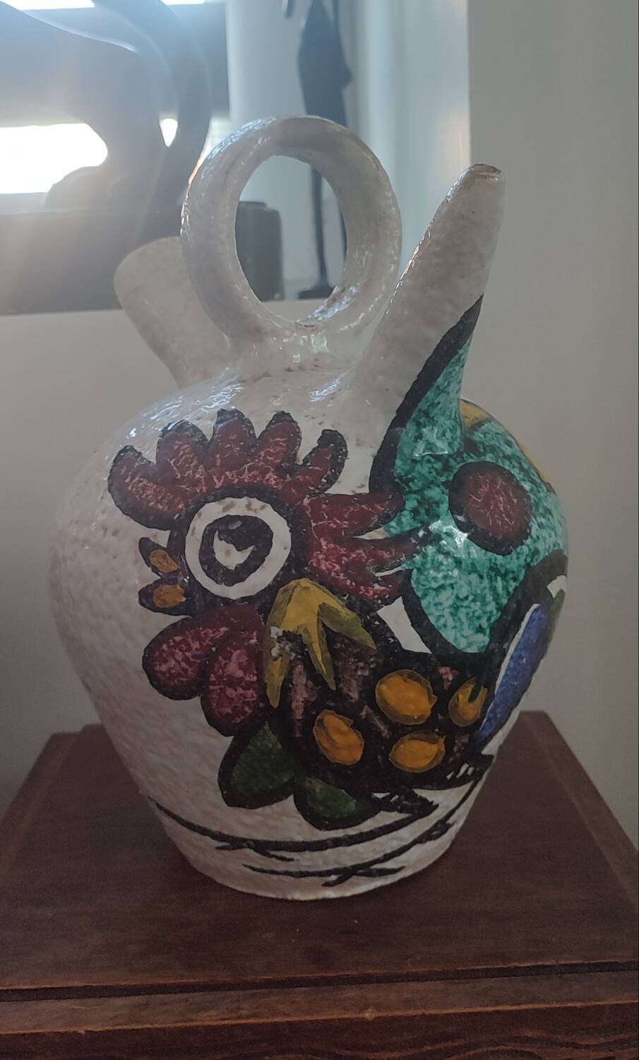 Jug, large ceramic goat by Pablo Sanguino Toledo.