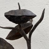 Wall lamp in wrought iron.
