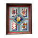 Jeu de société Nain Jaune époque XXe coffret et compartiments en bois