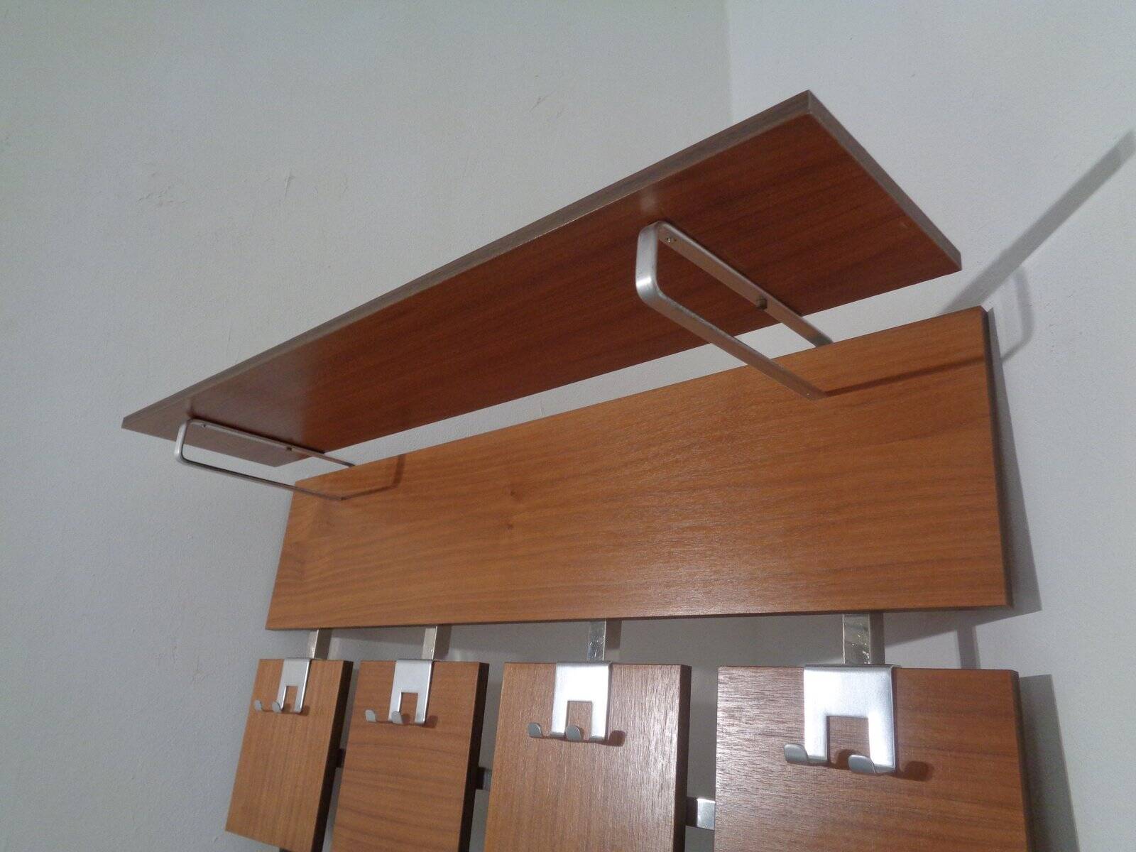 Mid-Century Wardrobe with Hat and Coat Rack, 1960s