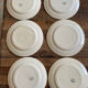 6 flat plates Terre de Fer Salins model Garlands L.XVI