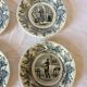 Série de 10 assiettes parlantes Choisy le Roi XIXe