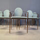 Post modern dining chairs by Belgochrom, set of 6 - 1980s