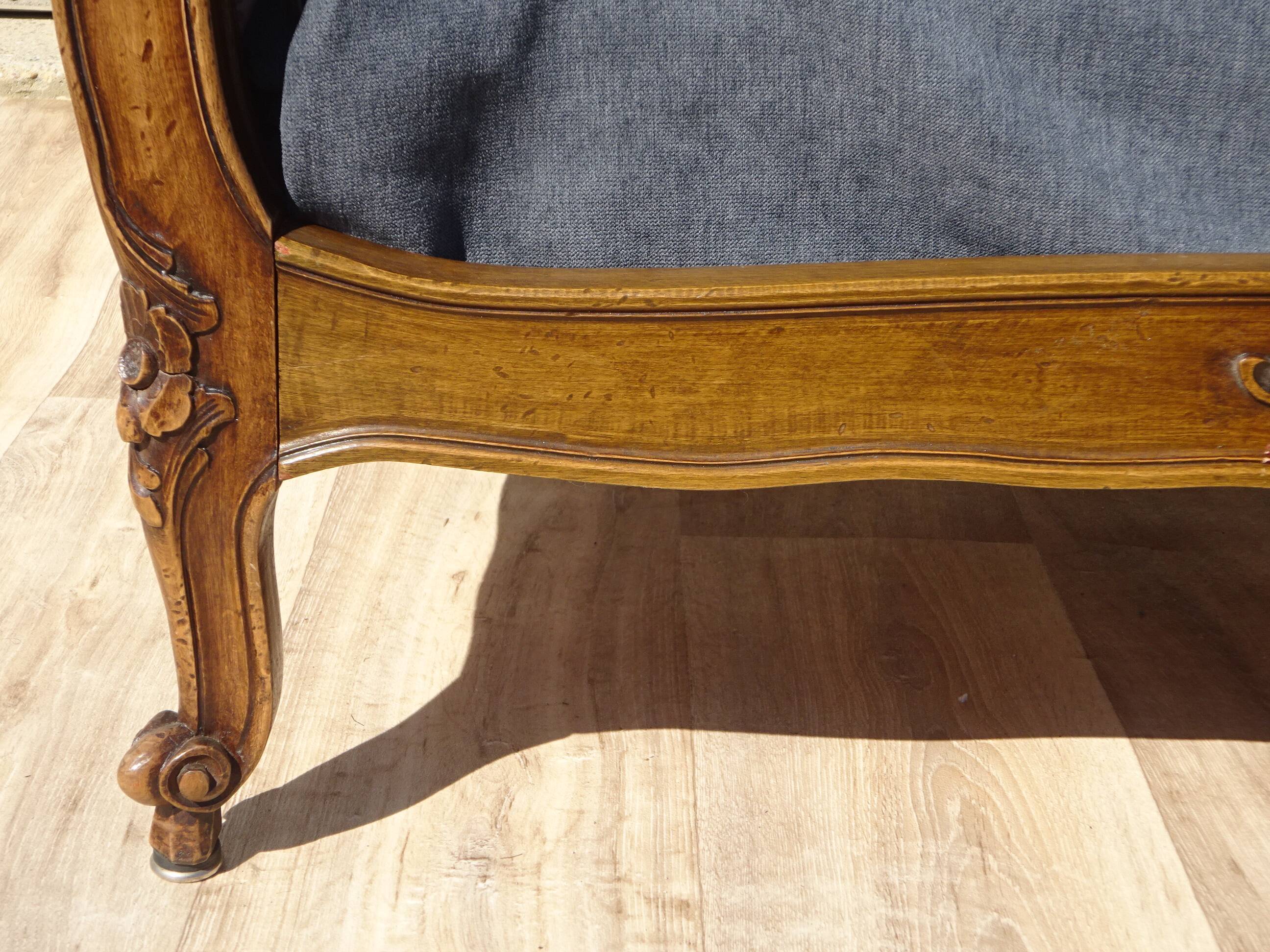 Antique sofa bed, in Louis XV style.