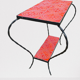 Table basse fer forgé Vallauris 1950