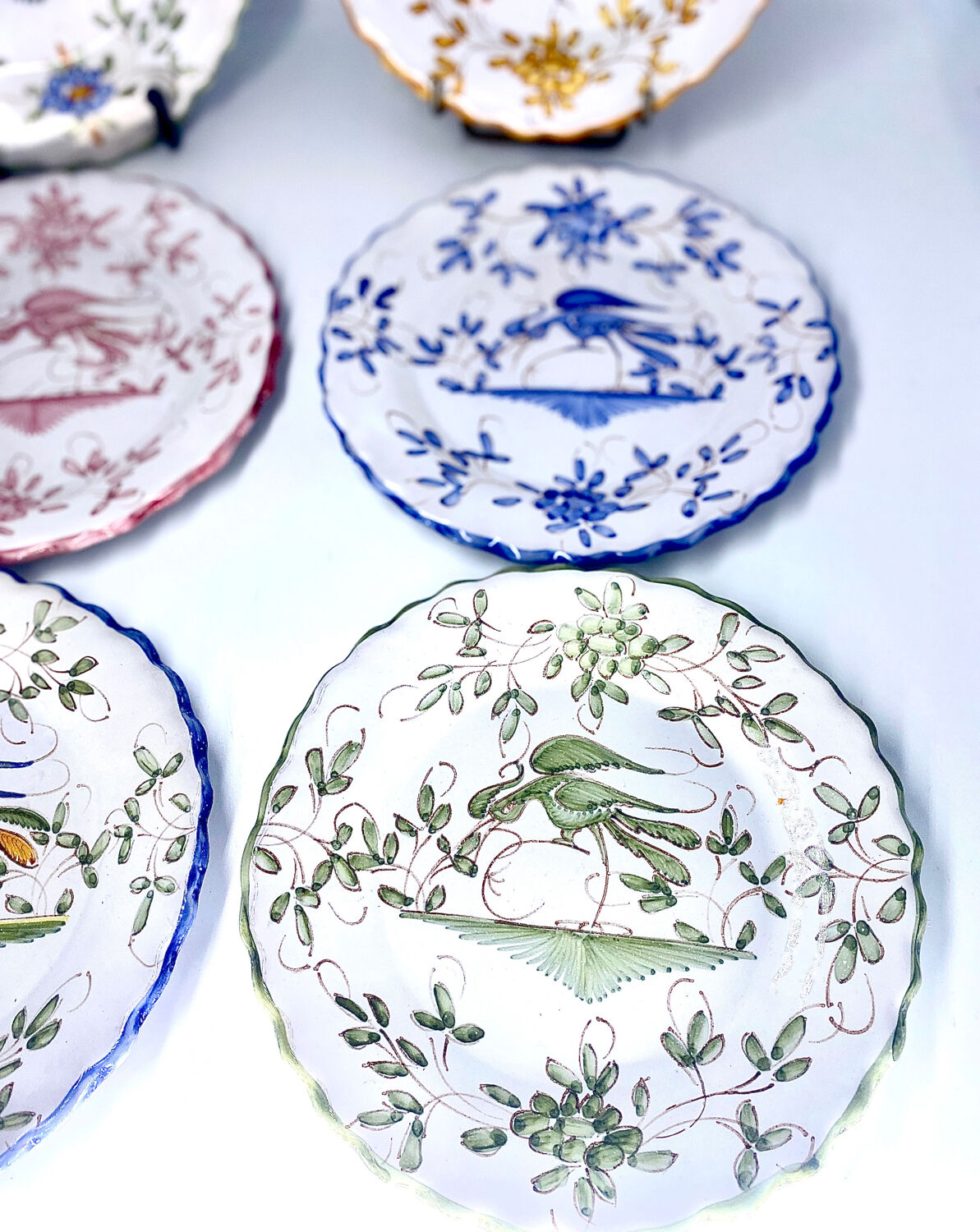 6 antique earthenware plates Martres Tolosane Jodra