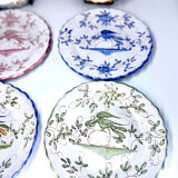 6 antique earthenware plates Martres Tolosane Jodra