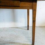 Wood and ceramic farm table