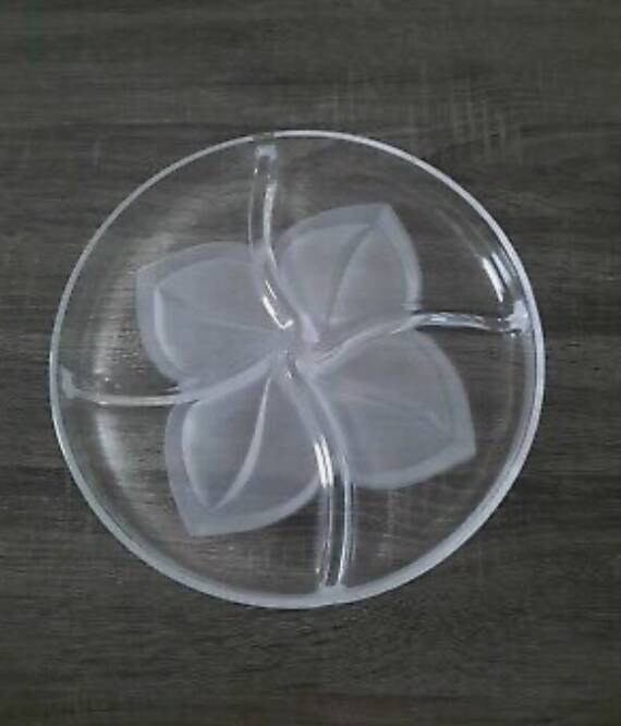 Plat de présentation en cristal JG Durand - Modèle Florence