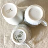 Mismatched porcelain cups
