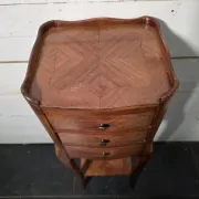 Louis XV style bedside table in marquetry
