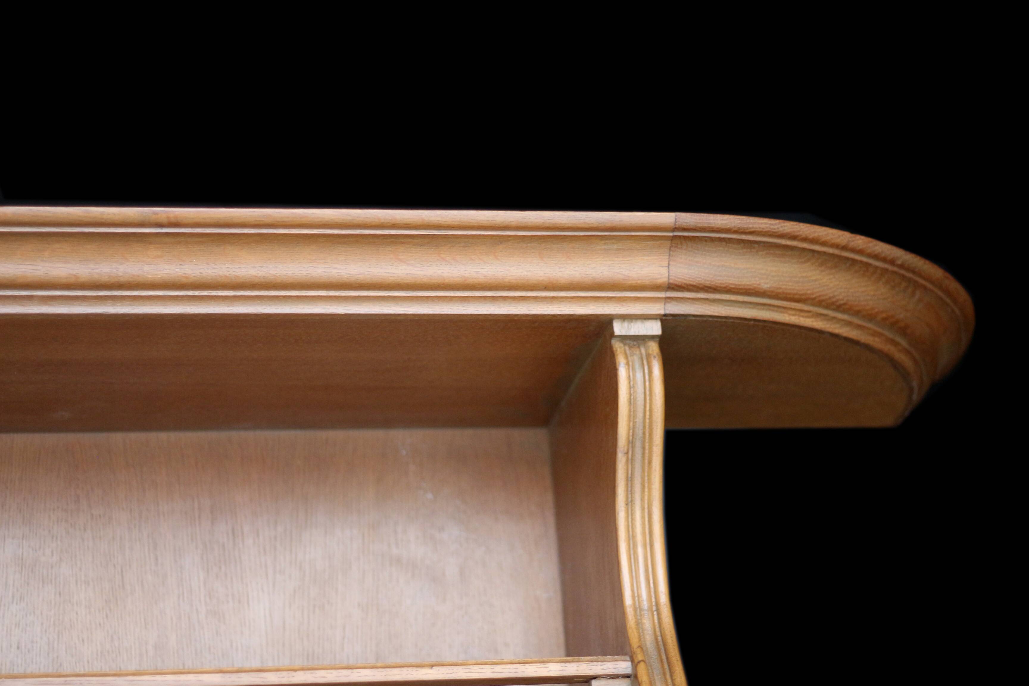 Imposing wall-mounted dresser of very fine craftsmanship