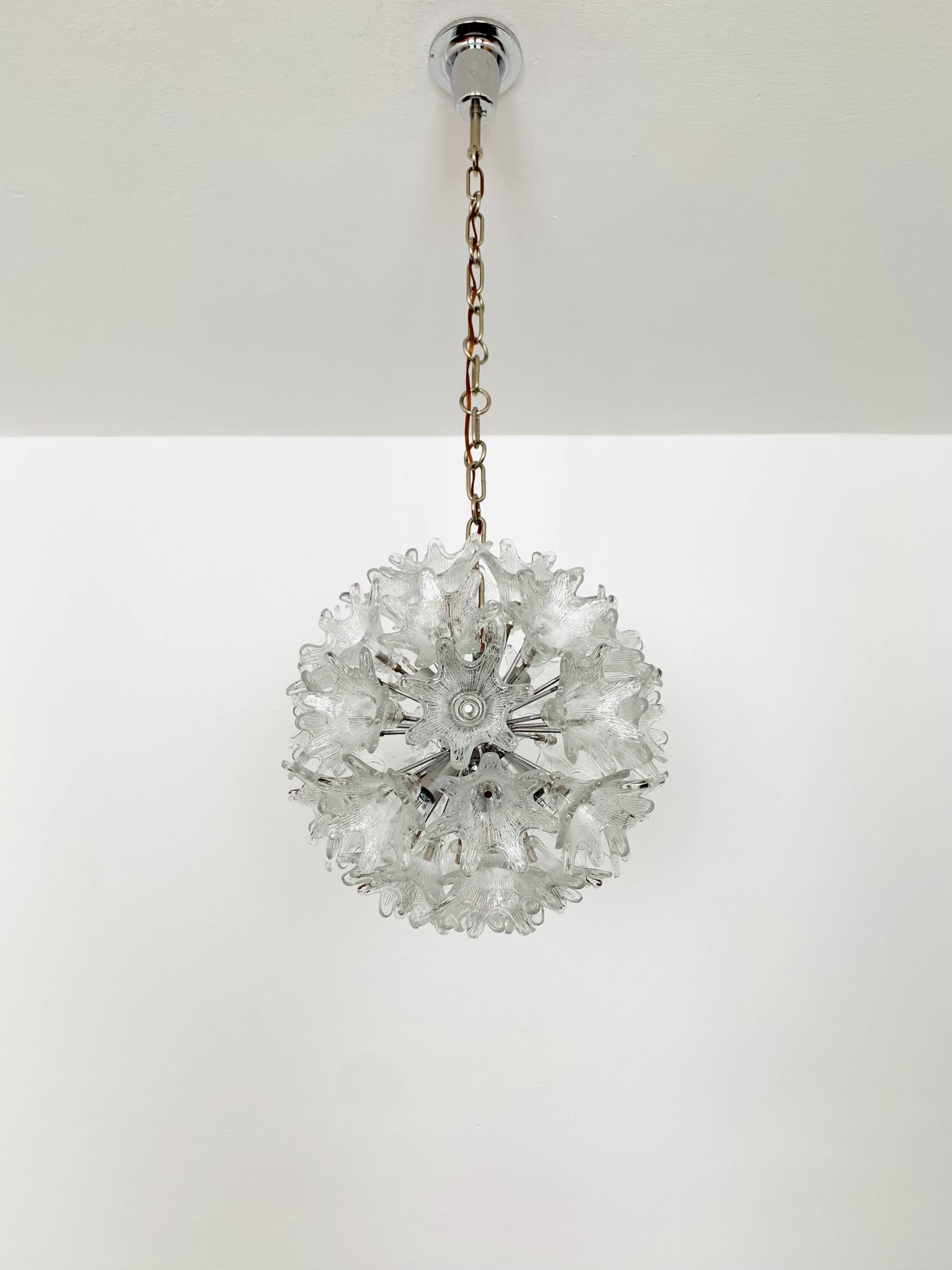 Italian Murano Glass Chandelier by Paolo Venini for VeArt