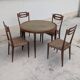 Interwar Italian Rationalist Set: Table and 4 Chairs