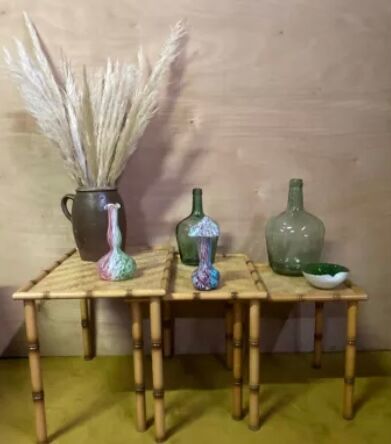 Bamboo trundle table