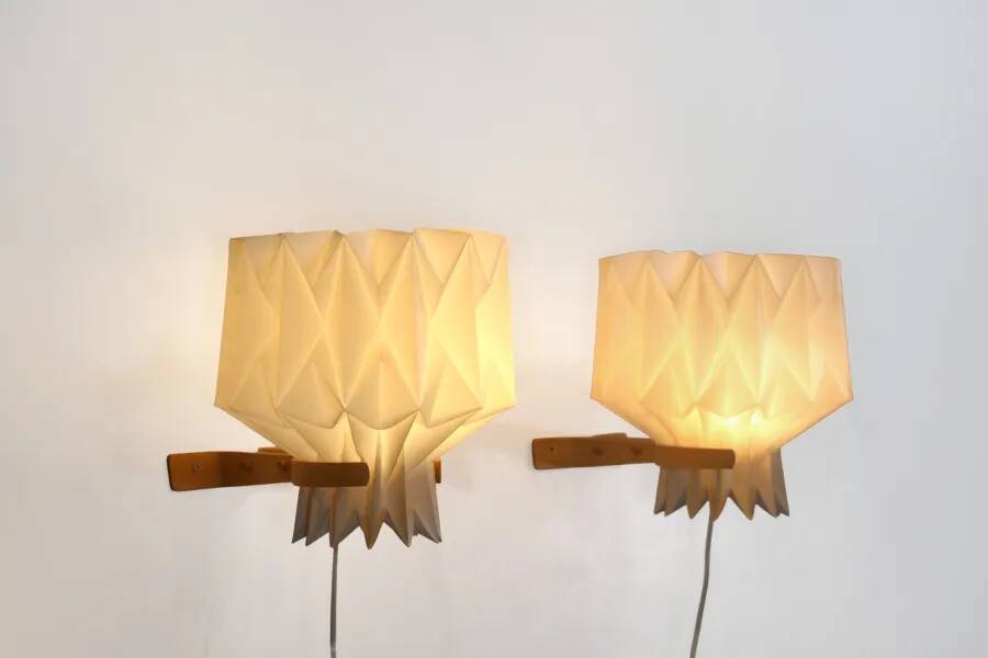 Two wall lamps by Peter Hvidt and Orla Molgaard Nielsen for Le Klint
