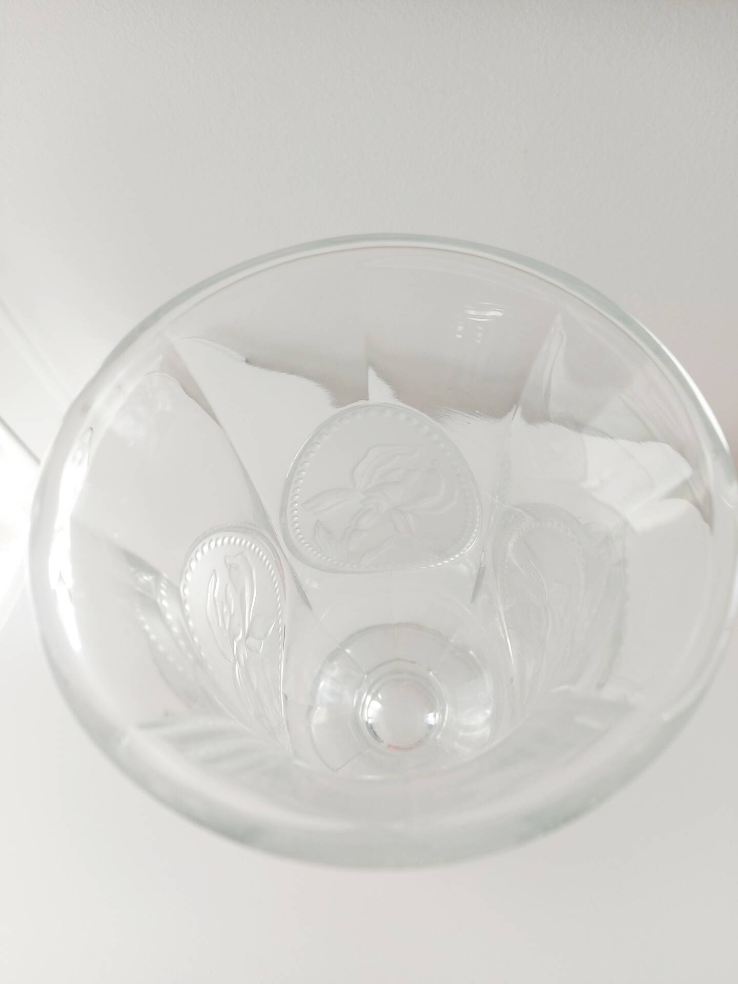 Vintage lead crystal vase from Bohemia