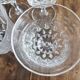 Set of 12 molded glass white wine glasses