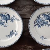 6 Sarreguemines plates