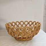 Woven ceramic basket