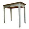 Table, bureau 1 tiroir en bois gris