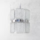 Mid Century Modern Textured Crystal Kaiser Chandelier , Germany 1960