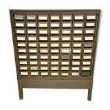 Vintage metal Industrial file cabinet chest of drawers Addressograph