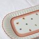 Rectangular porcelain platter from Limoges Bernardaud (41 x 16 cm)