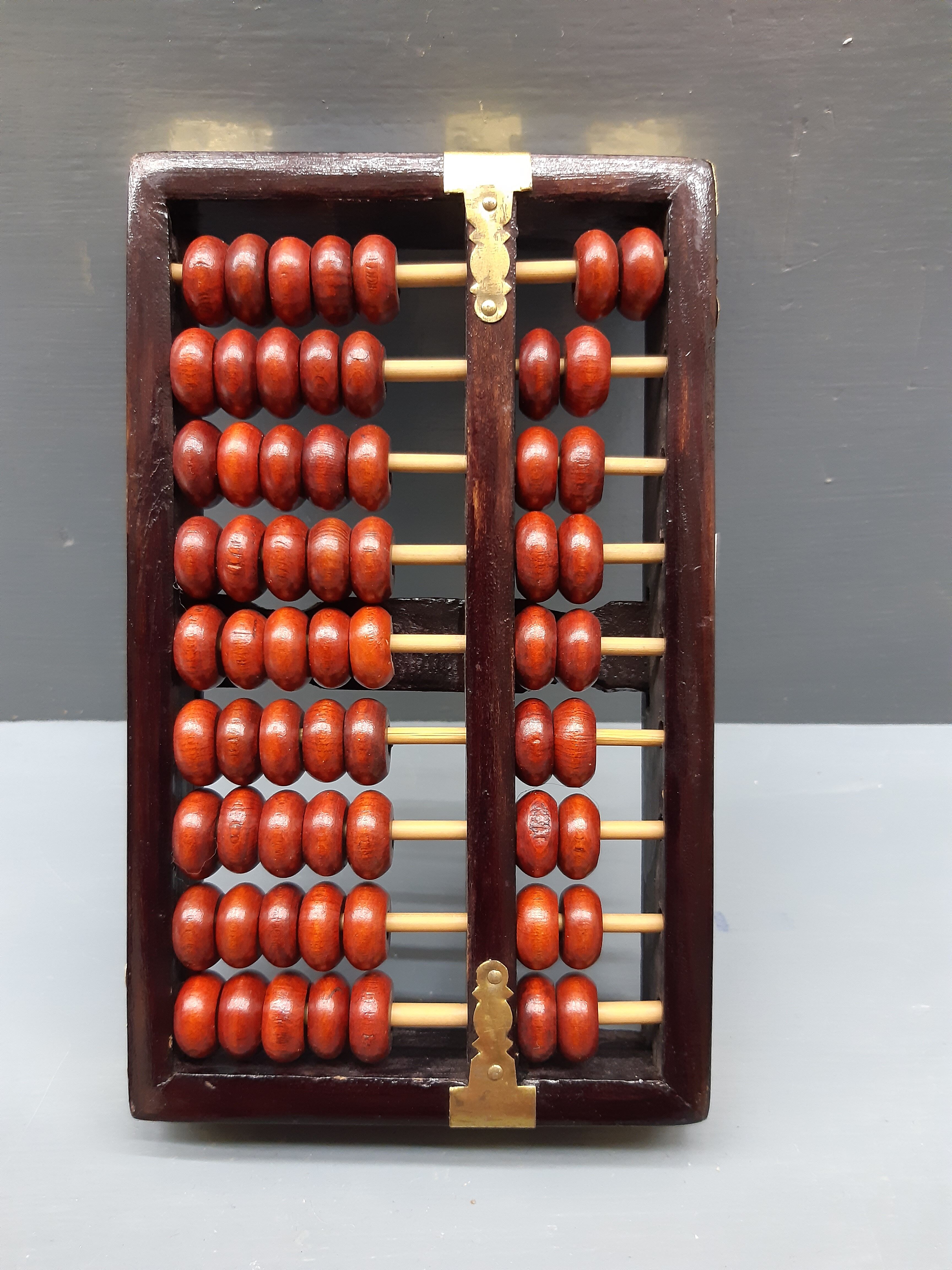 Ancient chinese abacus diamond wood