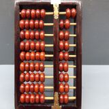 Ancient chinese abacus diamond wood