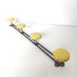 Workshop coat rack 4 metal hooks