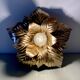 Vintage wall light in gold metal