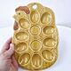 Vintage barbotine egg plate egg holder 10 holes made in japan