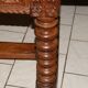 SAVOYARD CHALET TABLE, carved, with two drawers, late 18th century