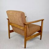 GFM-142 Armchair in Coral Gold Bouclé attributed to Edmund Homa, 1970s