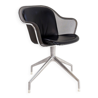 Fauteuil pivotant vintage italien ''Iuta'' par Antonio Citterio pour B&B Italia