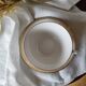 Set de 4 tasses à thé en porcelaine blanche