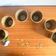 Set of 6 stoneware glasses from Digoin.